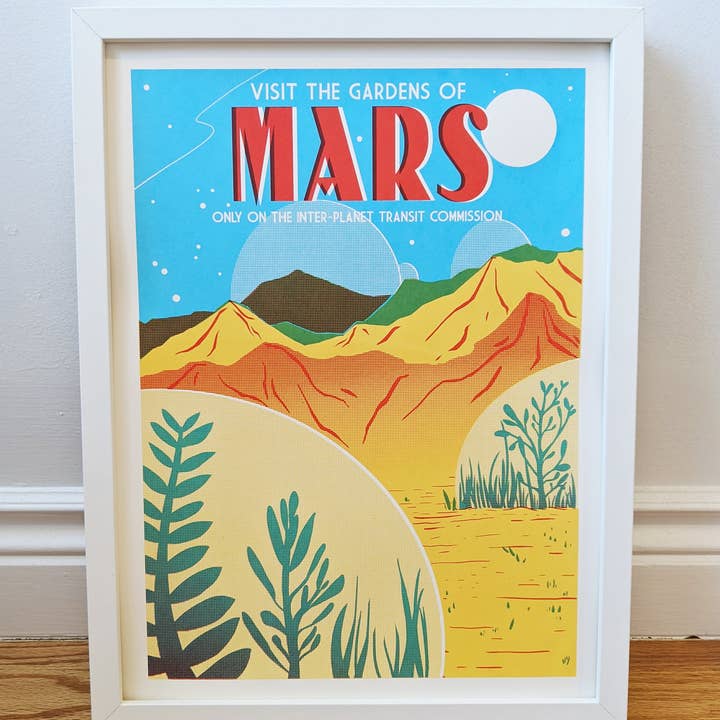 Secret Planet - Wholesale Art Print - Mars Screen Print1