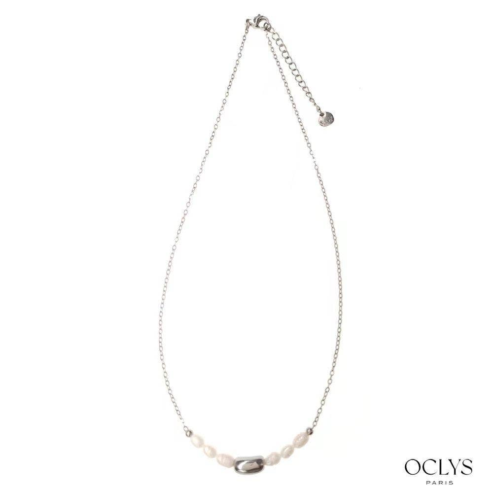 Oclys - Wholesale Beaded/Pearl Necklace - Set of 12 assorted beaded necklaces stainless steel Vana6