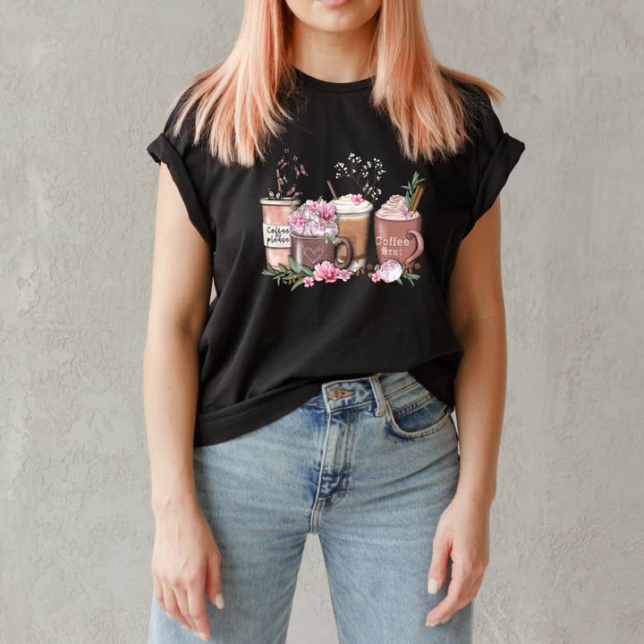 Coffee & Flowers - Chemise pour la vente par Shalovers