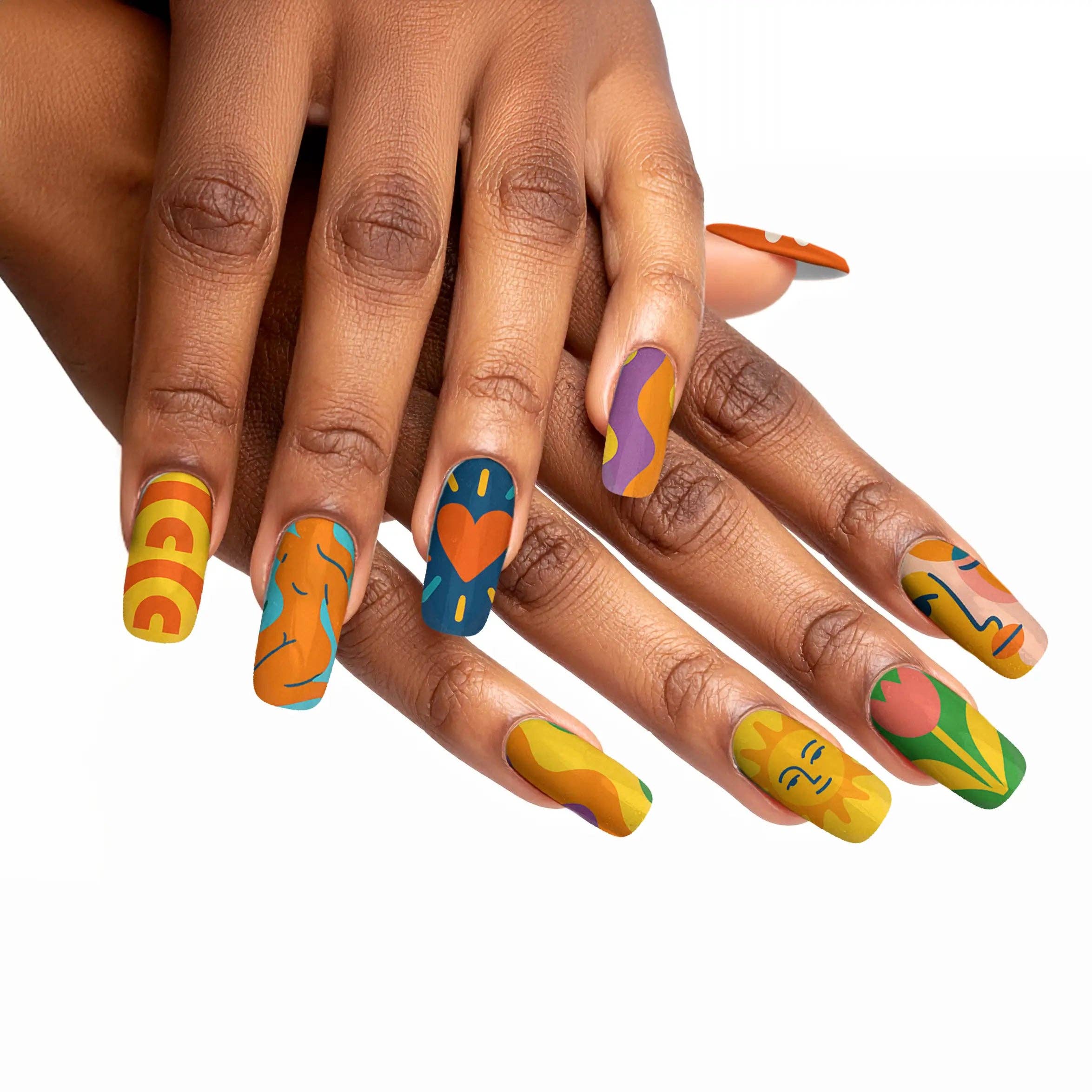 FYNE BODY - Wholesale Press-on/fake nails - Splat-tastic Canvas Creativity Press-On Nails78