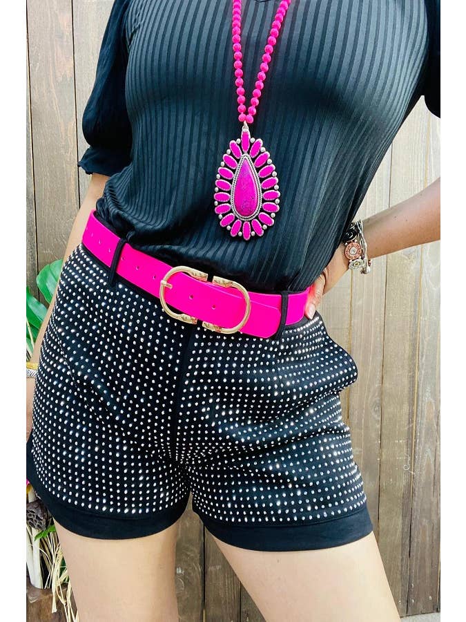 luluclothes - Wholesale Shorts - Women's - BQ14930 rhinestone black women shorts