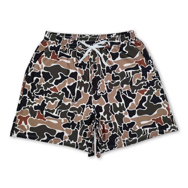 Yawoo Garments - Wholesale Swim Shorts - Men's - Multi color camo adult men swim trunks