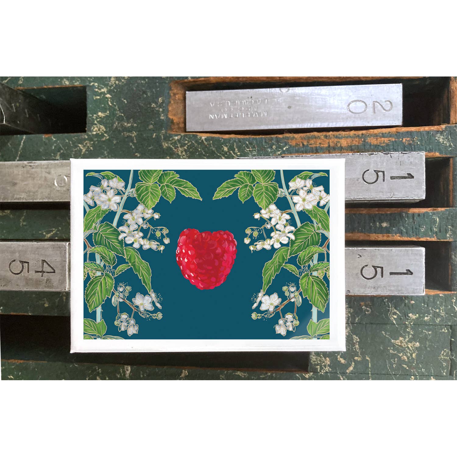 Rigel Paper - Wholesale Magnet - RFM-433 Raspberry & Flower Magnet2