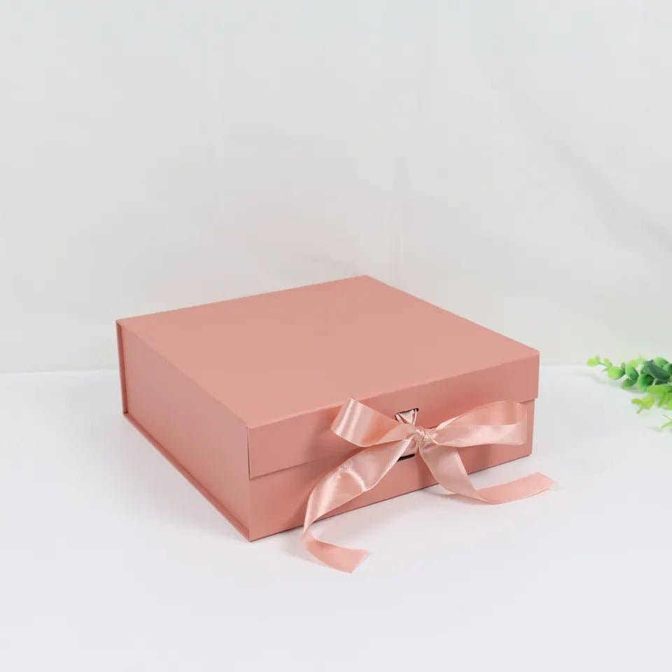 Elegant Design Supply - Wholesale Gift Box - Folding Square Gift Box with Ribbon3