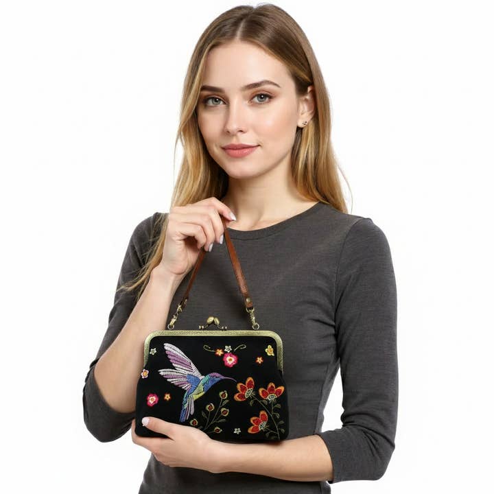COMECO INC - Wholesale Crossbody bag – Women's - Hummingbird Kisslock Bag2