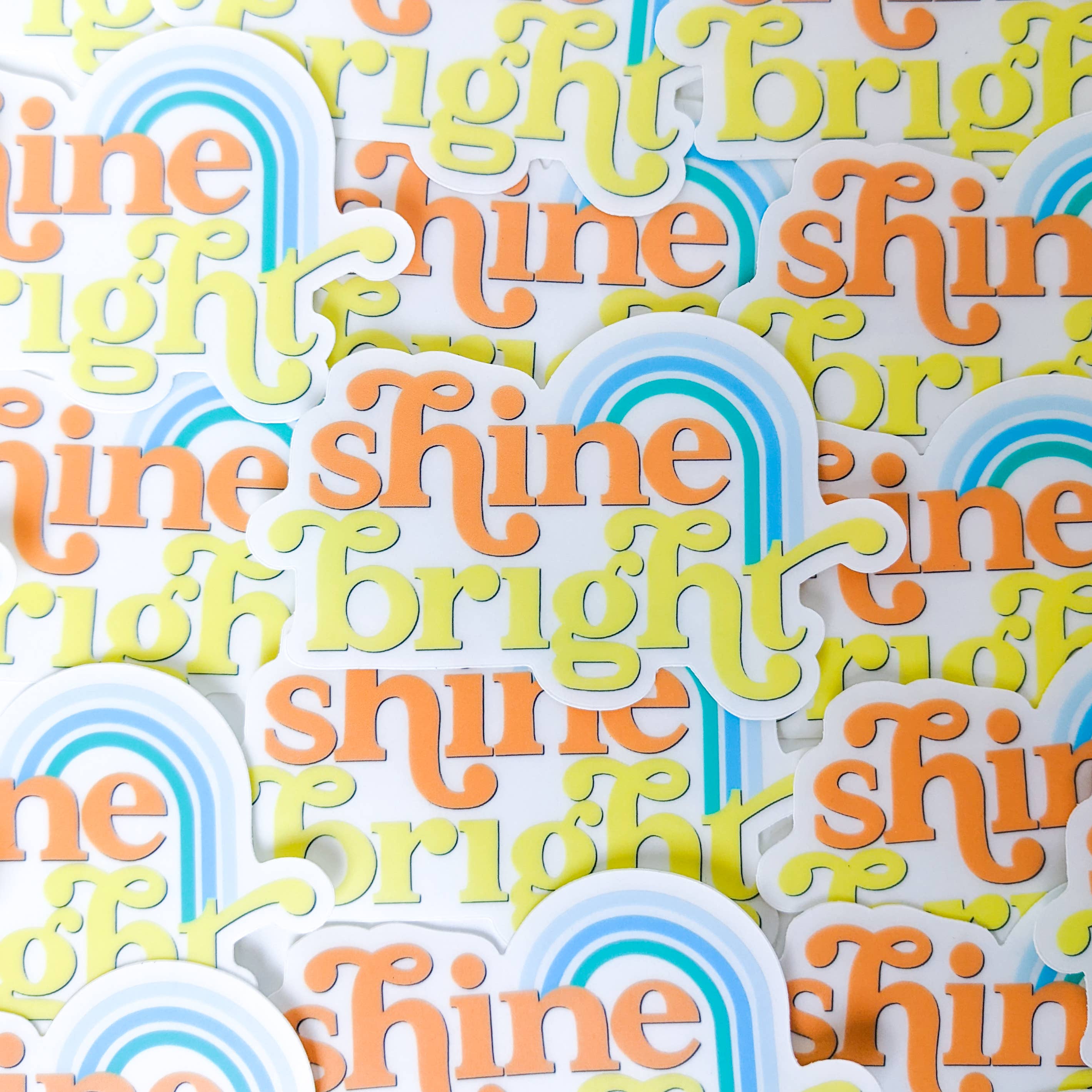 Real Happy Designs - Wholesale Sticker - Shine Bright Clear Vinyl Sticker2