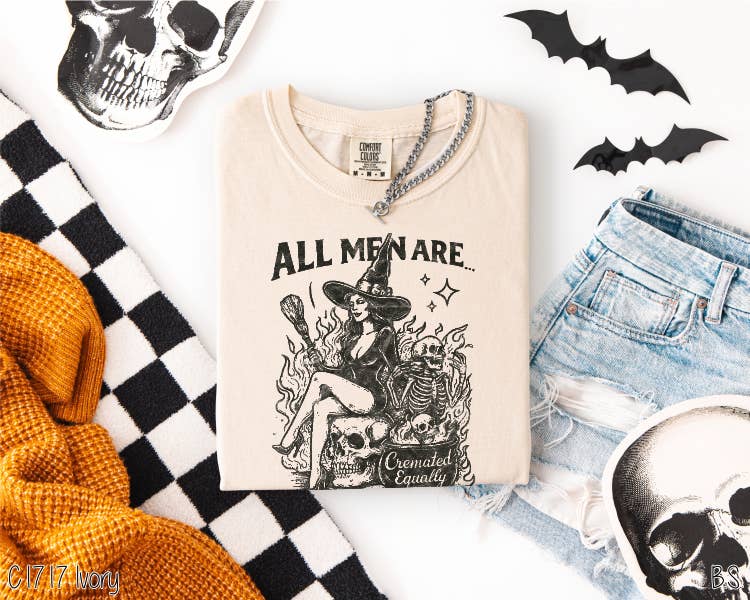 Bama Screens - Wholesale Screen Printed T-Shirt - Women's - All Men Cremated Equally #BS8421