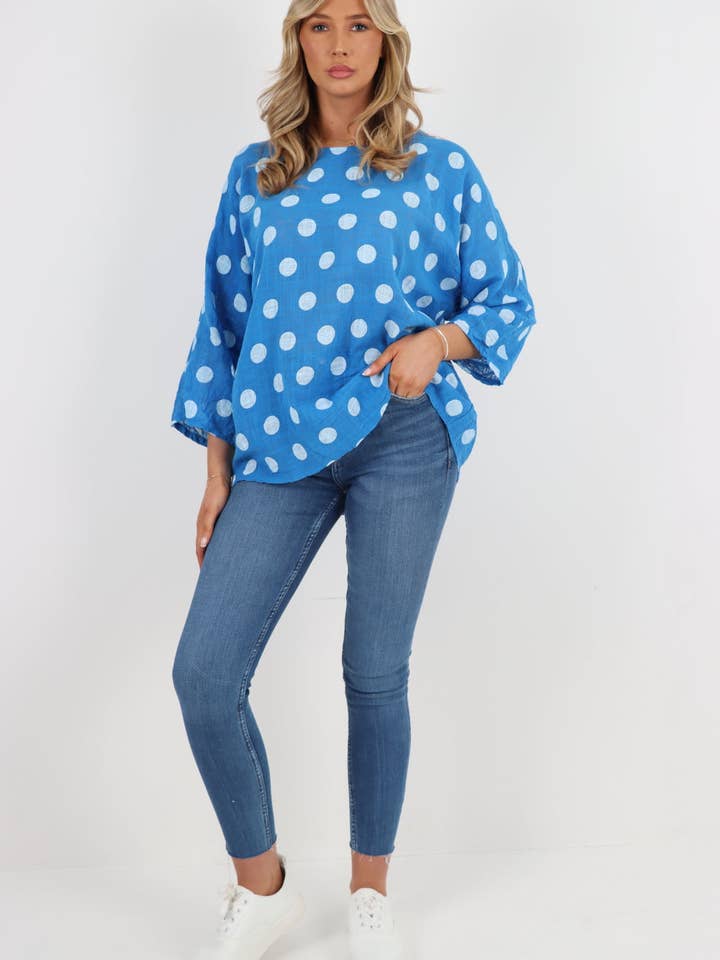 Italian Polka Dot Cotton Top for wholesale by Miss Bold