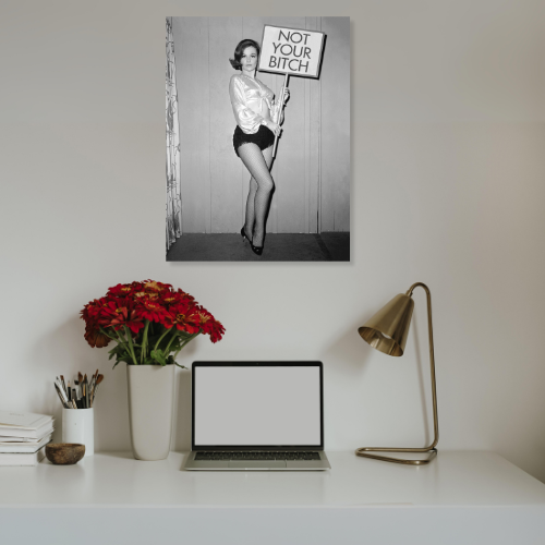 Barbara Decor - Venta al por mayor Pósteres - Póster vintage feminista en blanco y negro de 45x60 cm3