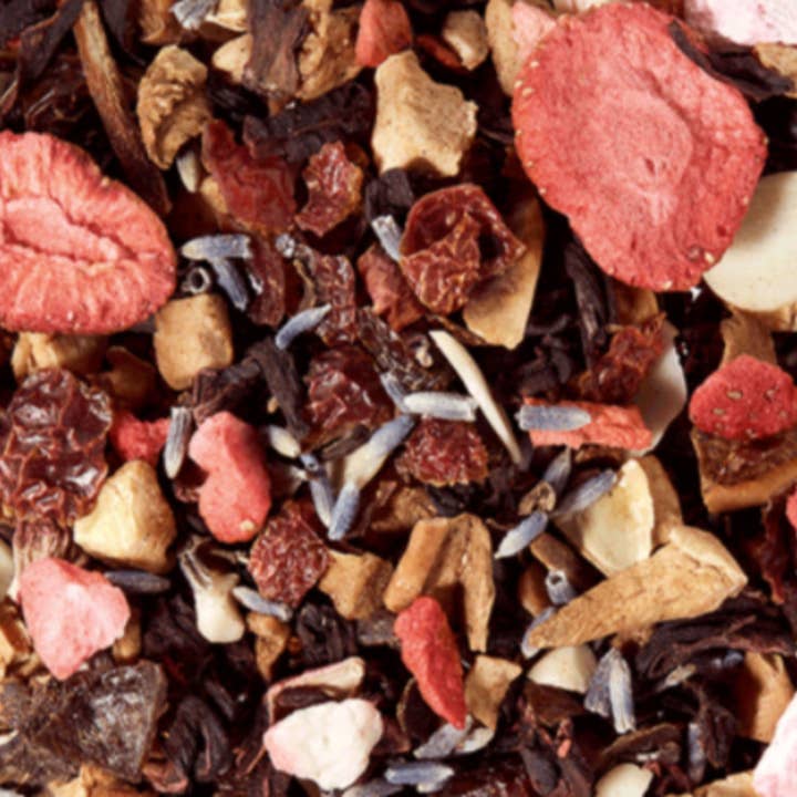 Macaron de Morango | Chá de Sobremesa de Ervas | Sem Cafeína por atacado de Yum Cha Tea Company