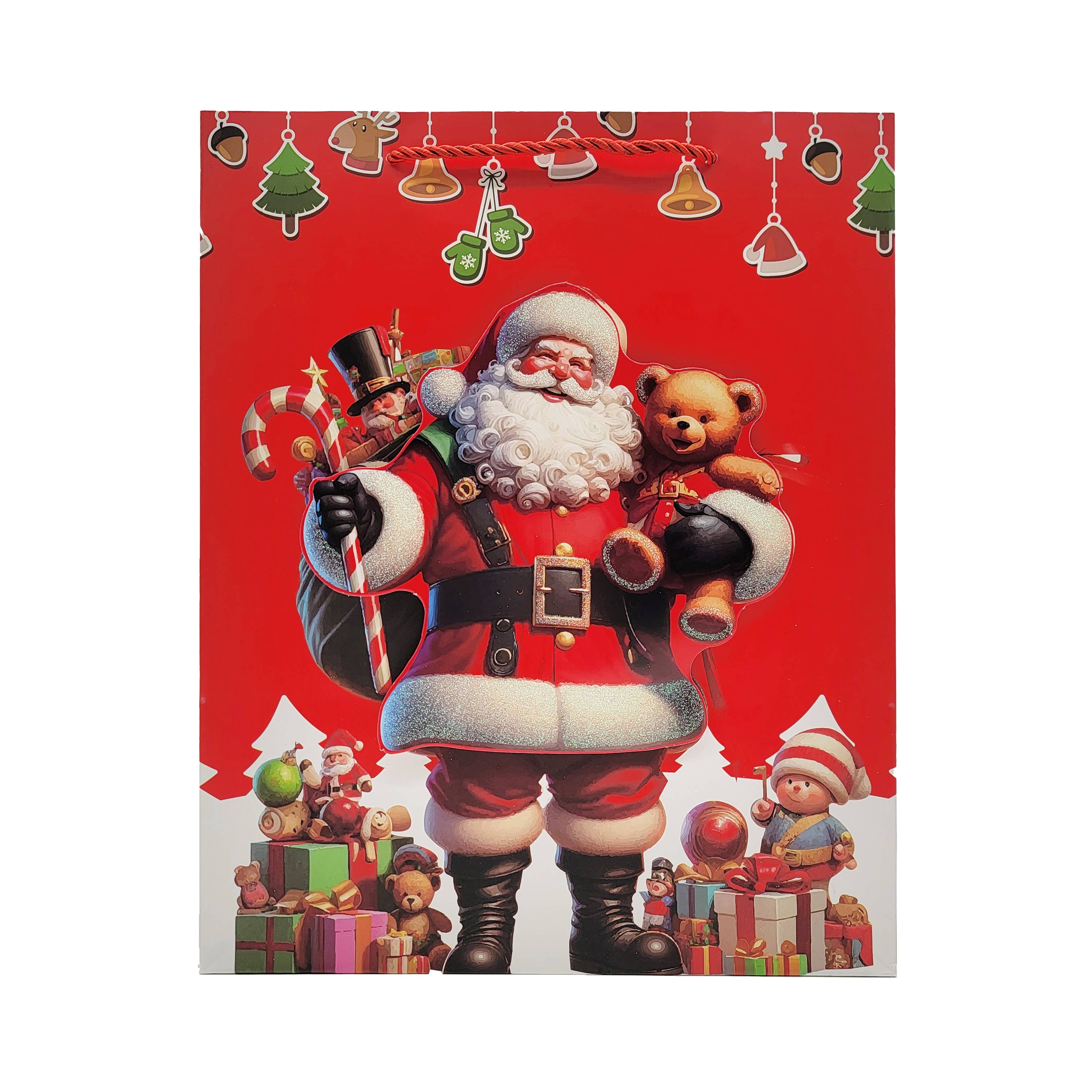 Crover - Wholesale Gift Bag - Santa Claus Christmas Gift Bags – 4 Assorted Designs1