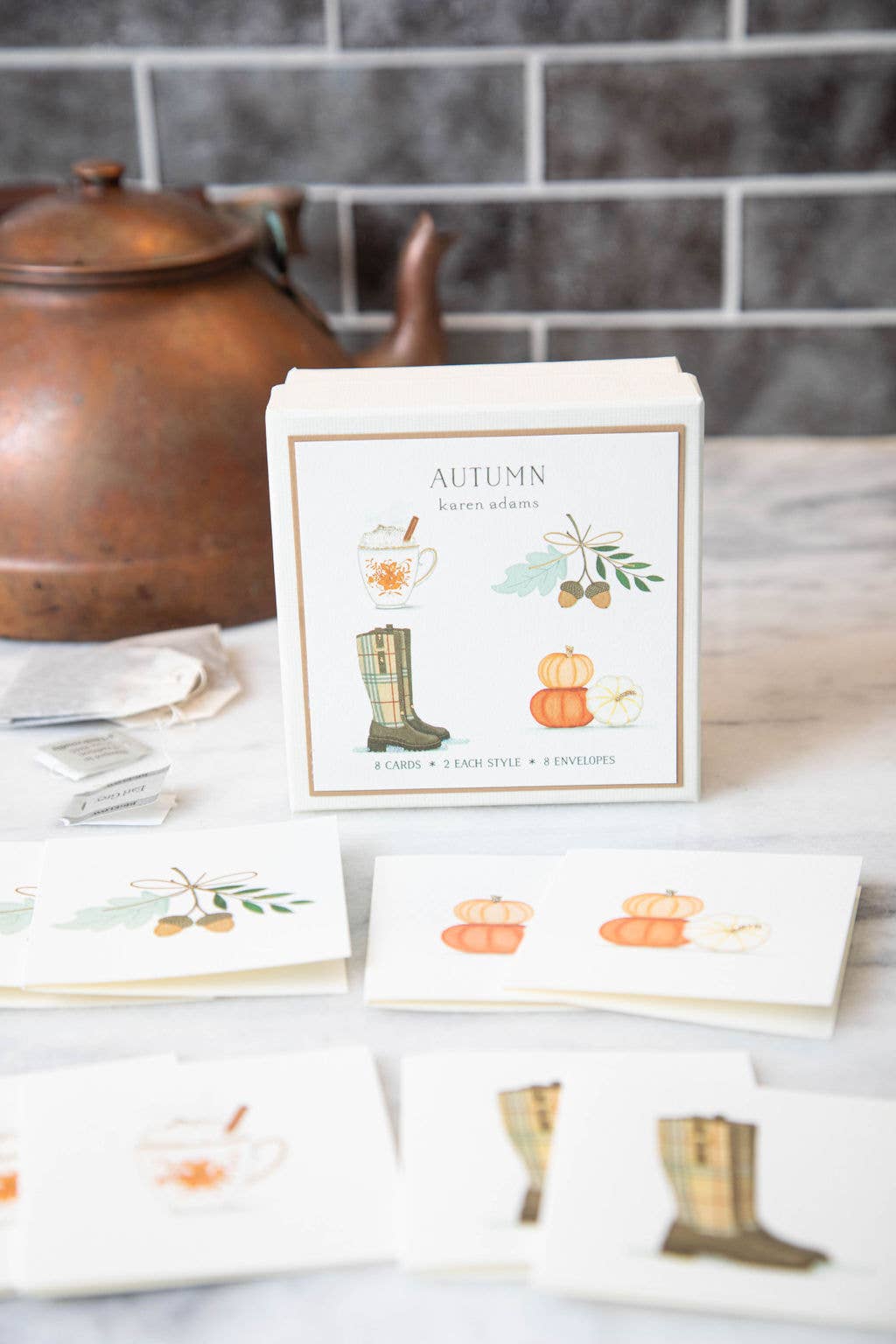 Karen Adams Designs - Wholesale Season's Greetings Card - Boots Individual Gift Enclosure2