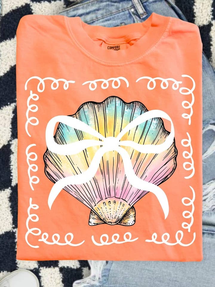 Preppy Beach Short Sleeve Tee for wholesale by Front Porch Boutique