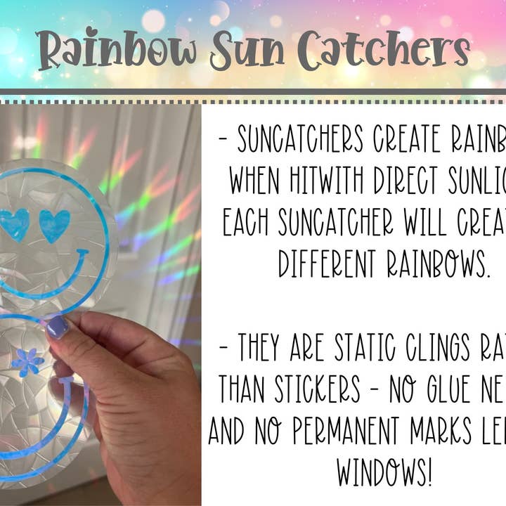 The Teaching Duo - Wholesale Suncatcher - Flower Rainbow Catcher, Crystal Sun Catchers, Window Clings