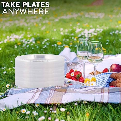 Framo - Wholesale Disposable Plate - 9 Inch Disposable Clear Plastic Plates In Bulk By Framo1