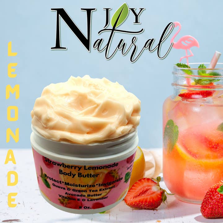 Strawberry Lemonade Body Butter for wholesale by NJOY Natural