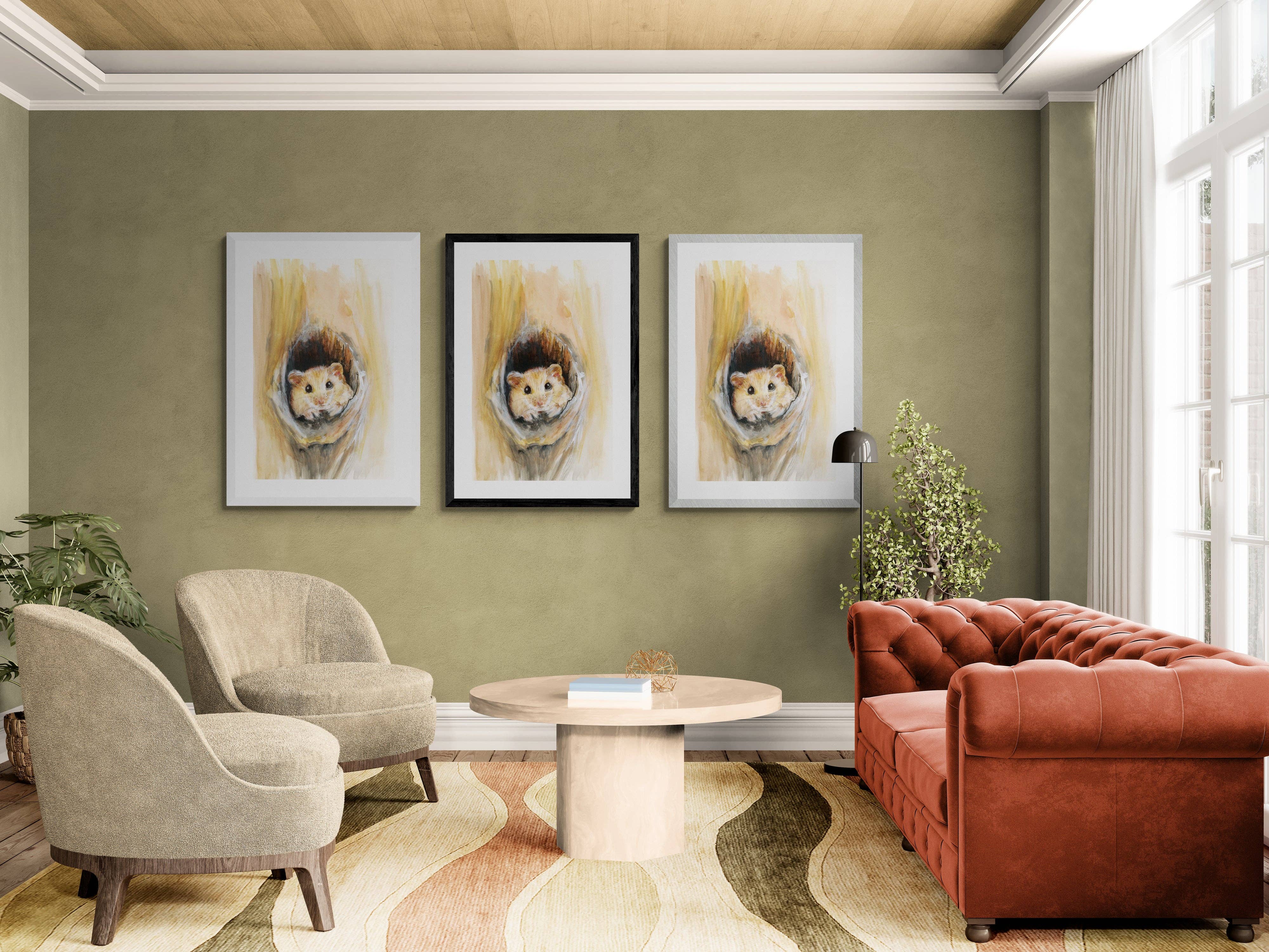 Wendy Laverick – wholesale Art print – Framed Print Lewis the Dormouse