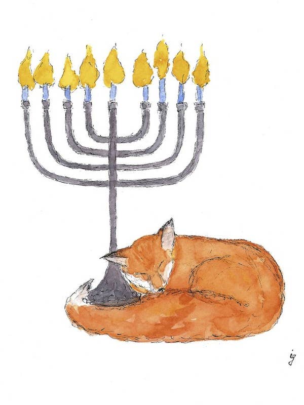 Hanukkah Ræv for engroshandel hos SAS {Seattle Art Studio}
