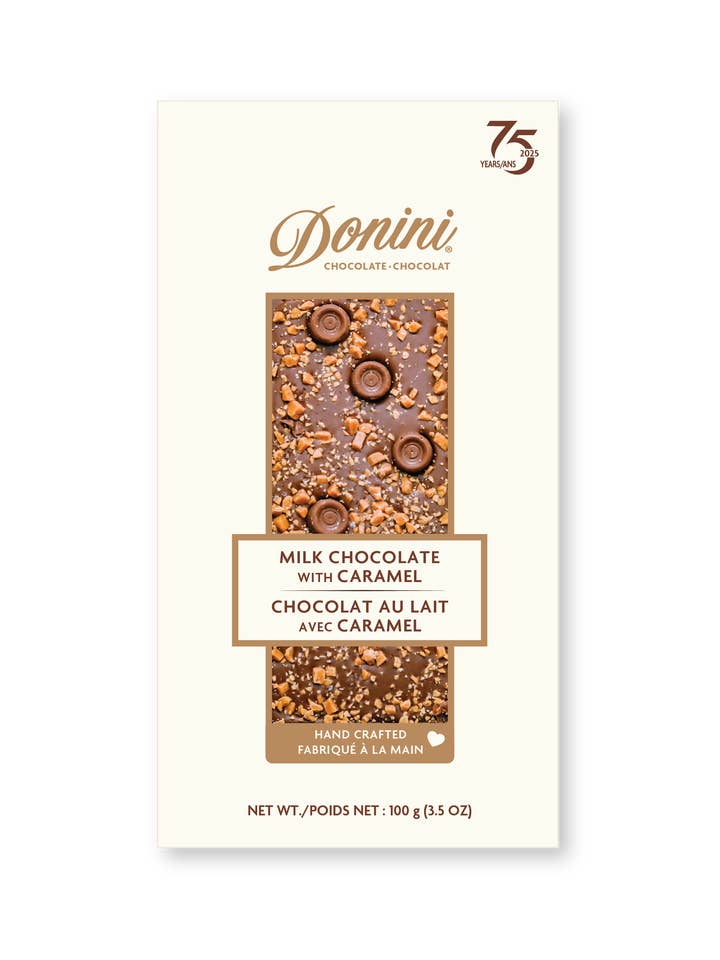 Donini Milk Chocolate with Salted Caramel for wholesale by Saxon/Donini Chocolates