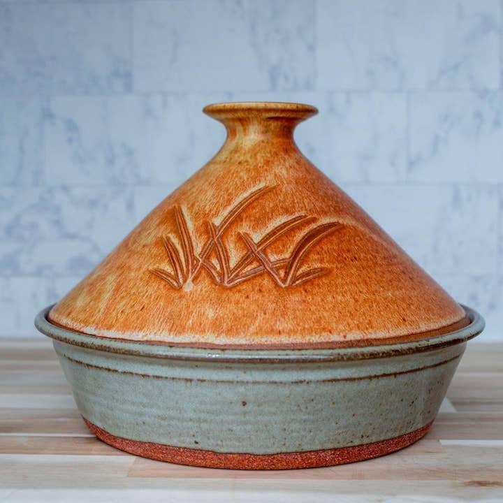 Clay, Stovetop, Tagine In Moroccan Sand for wholesale by Clay Coyote