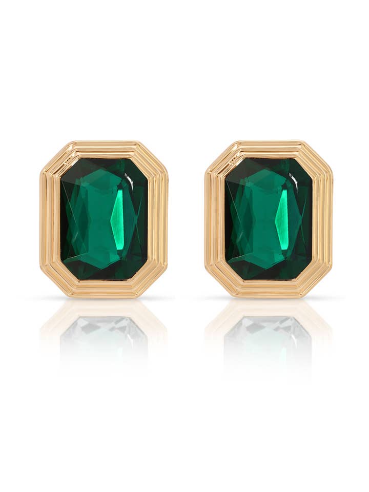 Emerald Deco Øreringe for engroshandel hos Ettika