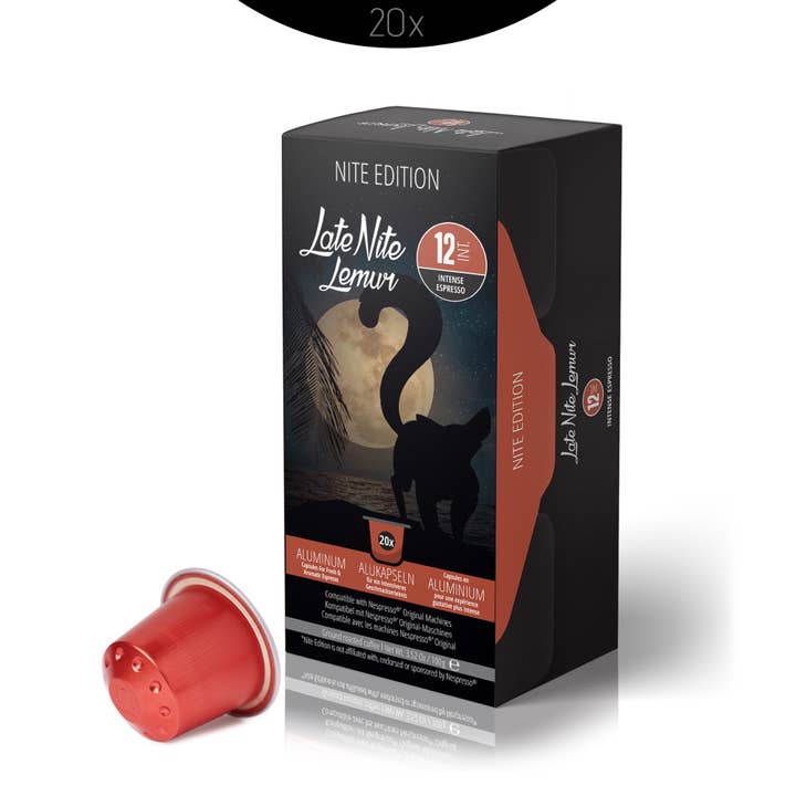 Nite Edition - Late Nite Lemur - 20 Aluminum Pods for wholesale by Grove Commerce
