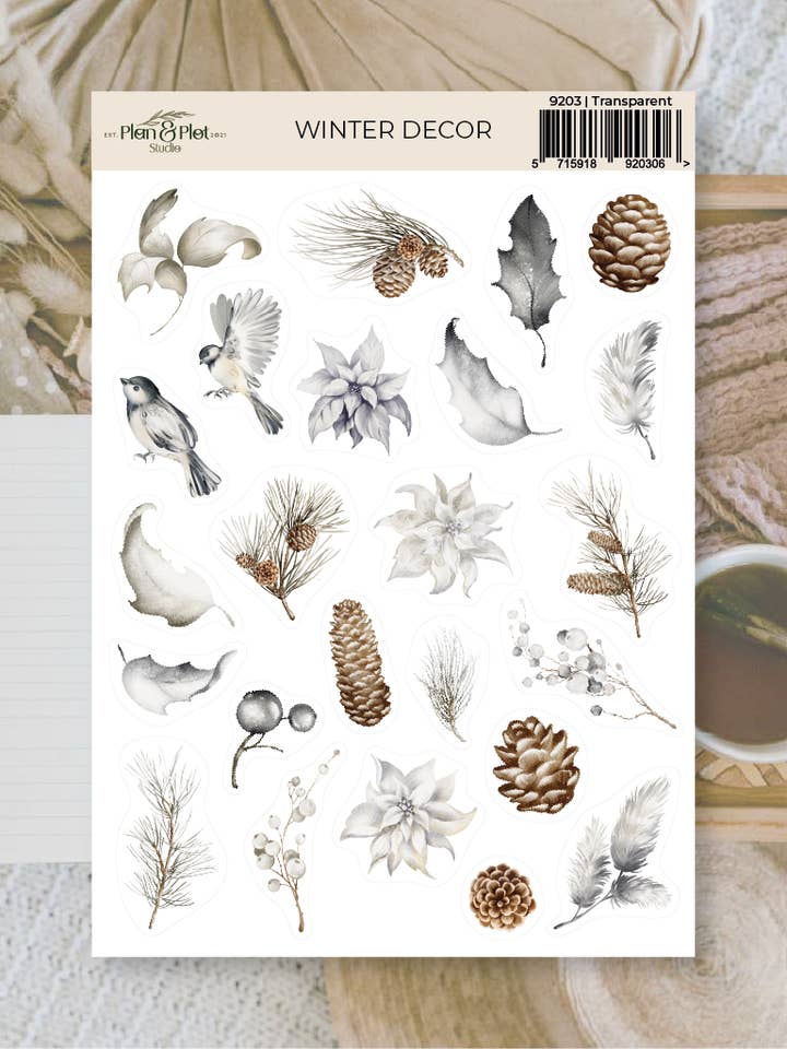 Vinterdekoration | Klistermärken för wholesale av Plan & Plot Studio