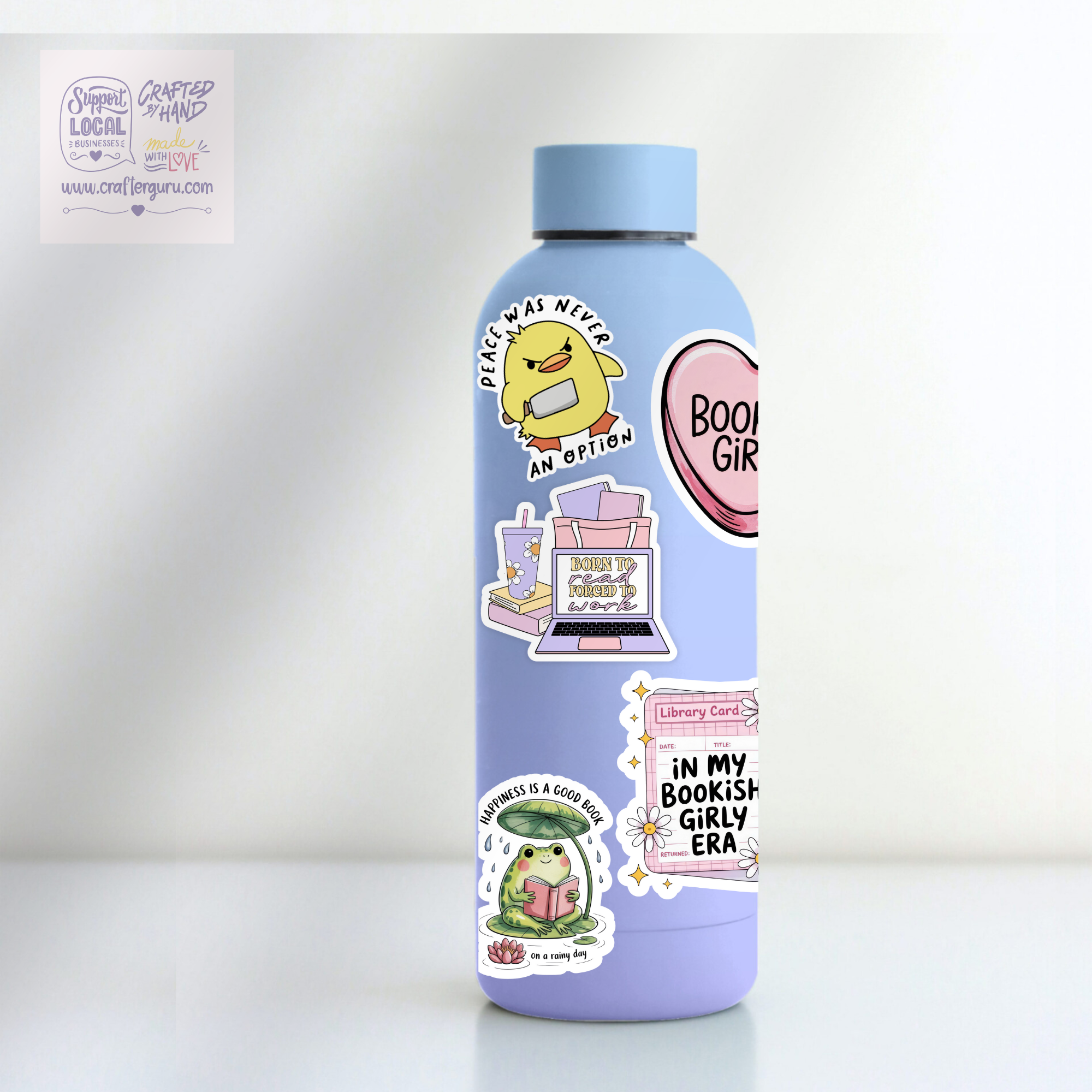 Crafter Guru Shop - Wholesale Sticker - Have a Cup of Positivi-tea Sticker | Funny Tea Lover Decal | Cute Aesthetic Mug Sticker | Waterproof Vinyl Laptop Decal | STK-0104