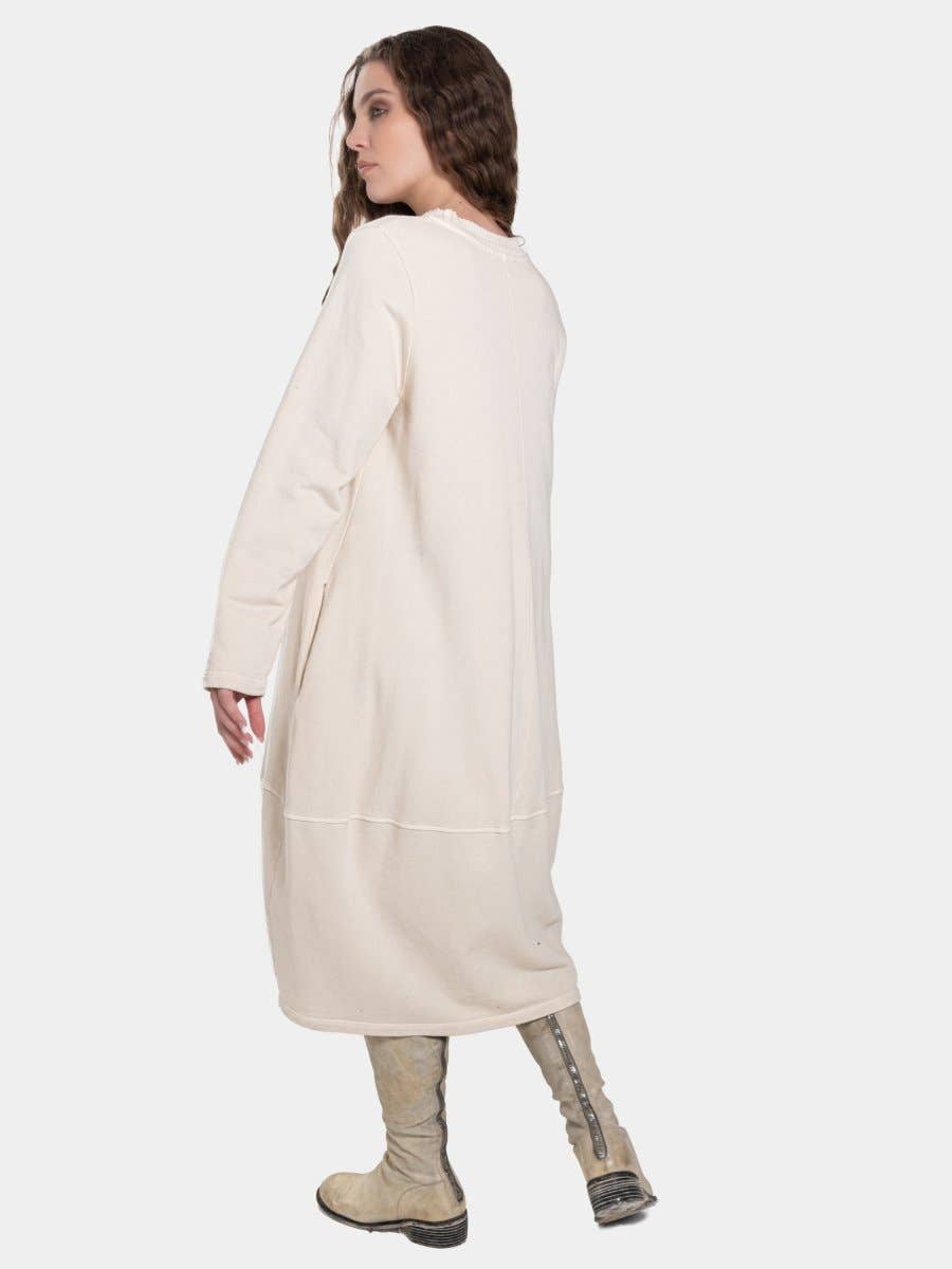 Baci & Amici Fashion - US Continental - Wholesale Dress - Women's - Knit Collar Midi Sweatshirt Dress18