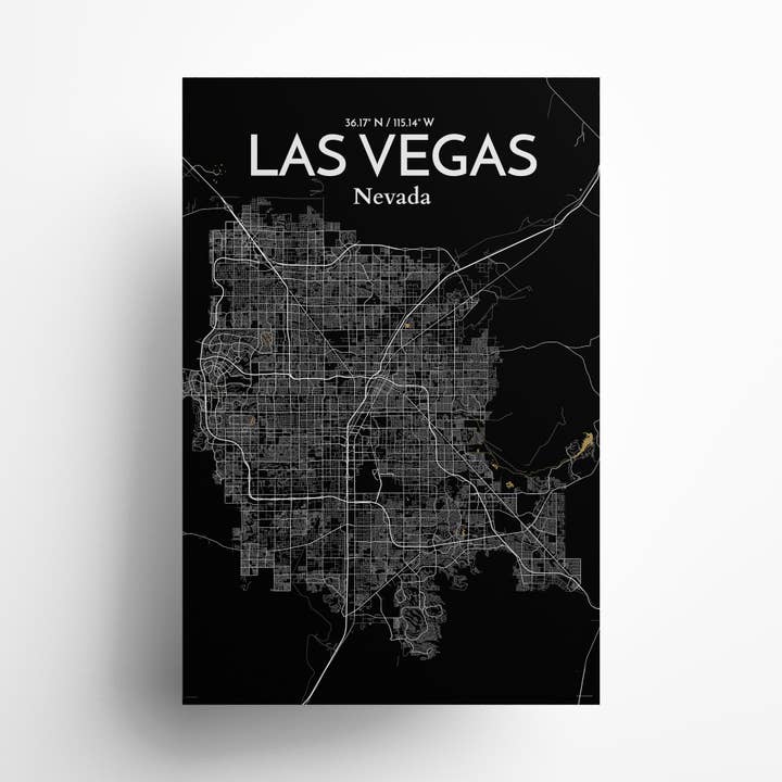 Las Vegas Bykort Plakat for engroshandel hos OurPoster.com