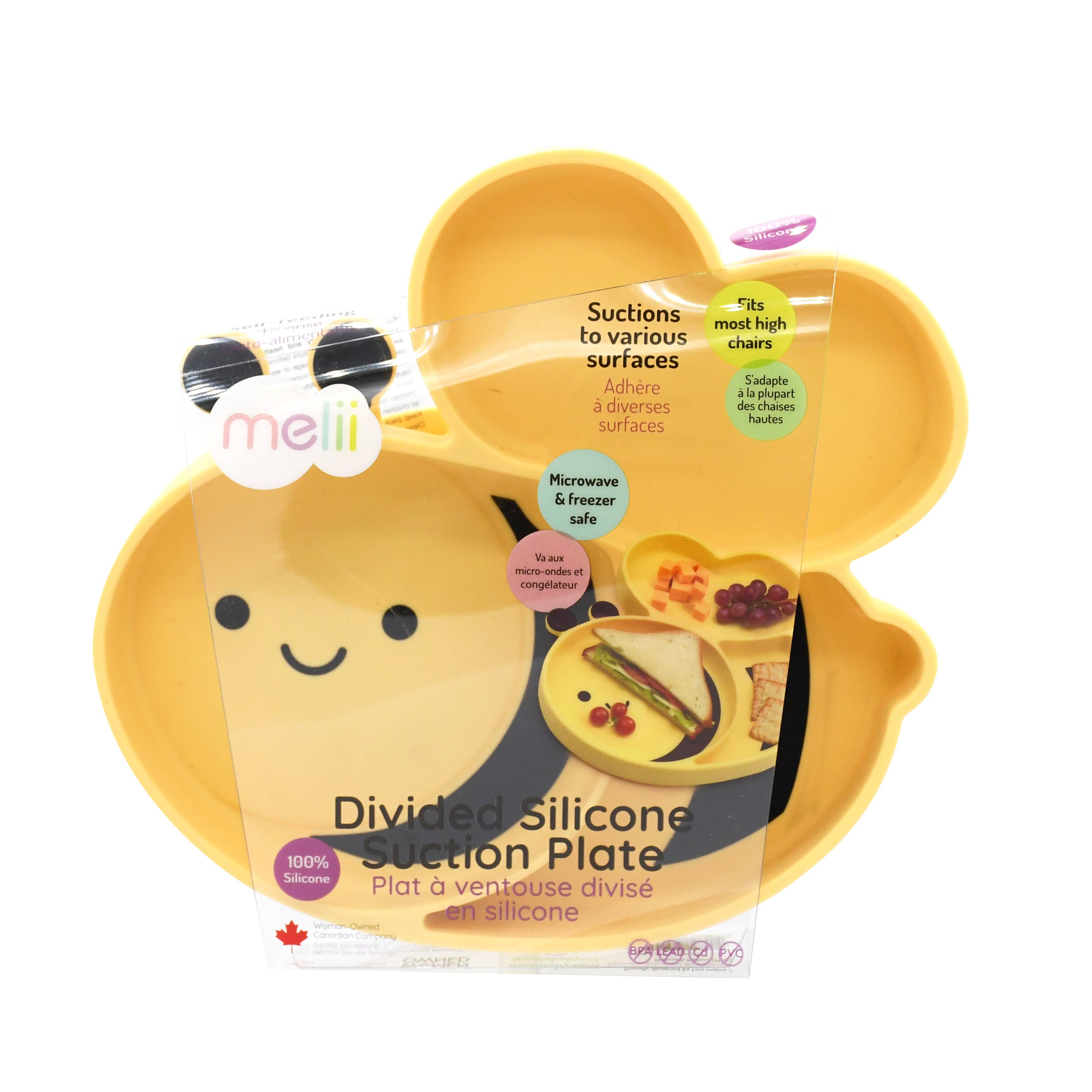 melii - Vente Assiette – enfant et bébé - Assiette à ventouse divisée en silicone29