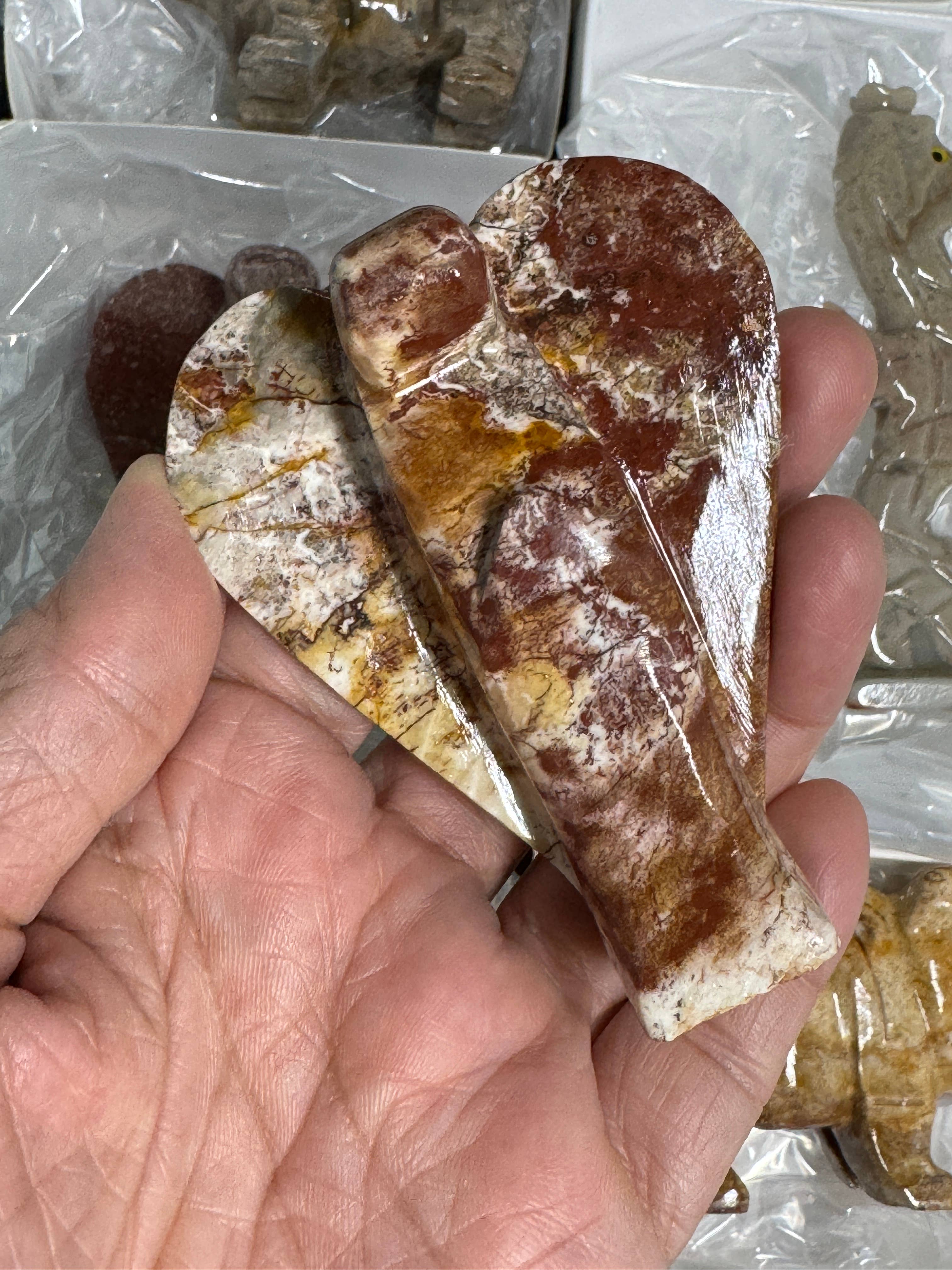 The 7 Directions - Wholesale Decorative Figurine - 9 pc flat animal carvings FT84 Lions angels and more9