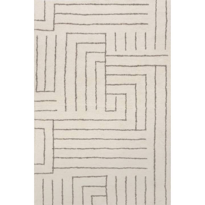 Ivory Frenshe Interiors x Rugs USA Outpost Graphic Area Rug for wholesale on Faire