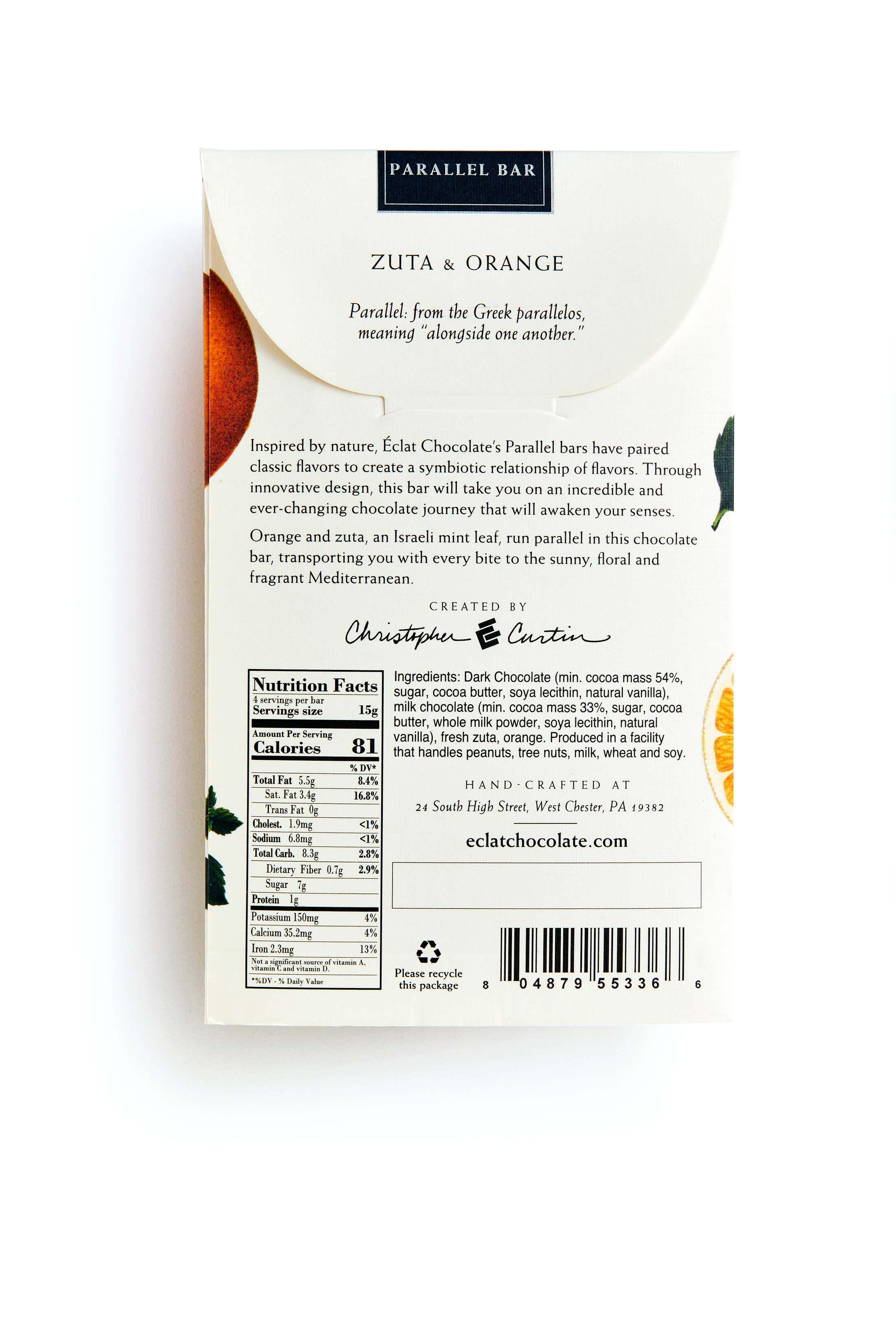 Éclat Chocolate - Wholesale Chocolate Bar - Zuta & Orange Parallel Chocolate Bar2
