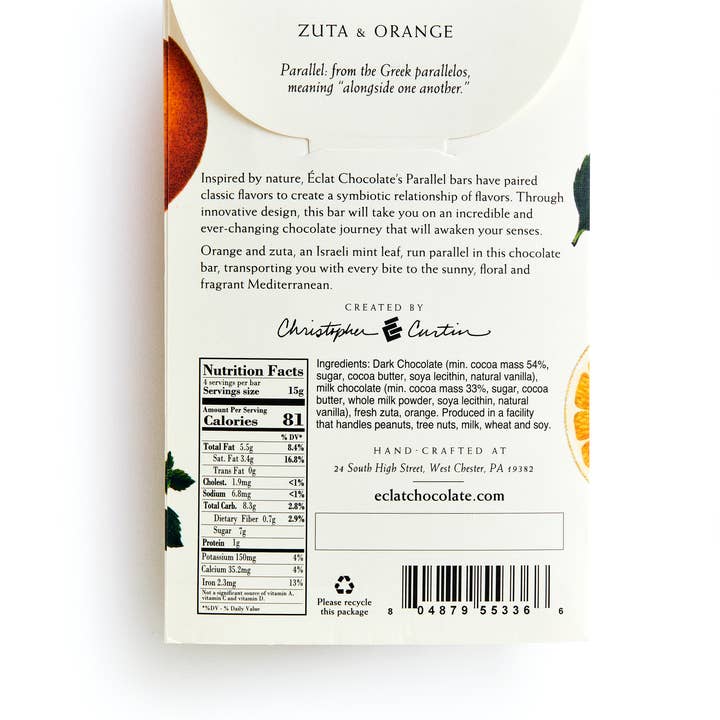 Éclat Chocolate - Wholesale Chocolate Bar - Zuta & Orange Parallel Chocolate Bar2