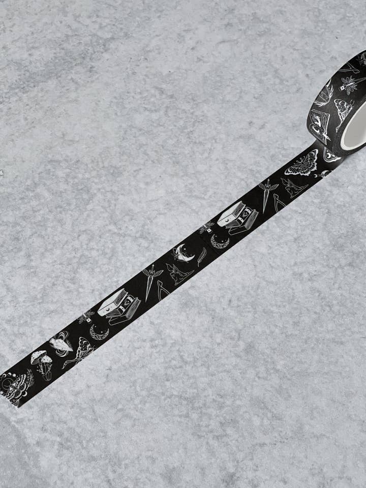 Forest Witch Washitejp - Svart för wholesale av Wolf & Wren Co.