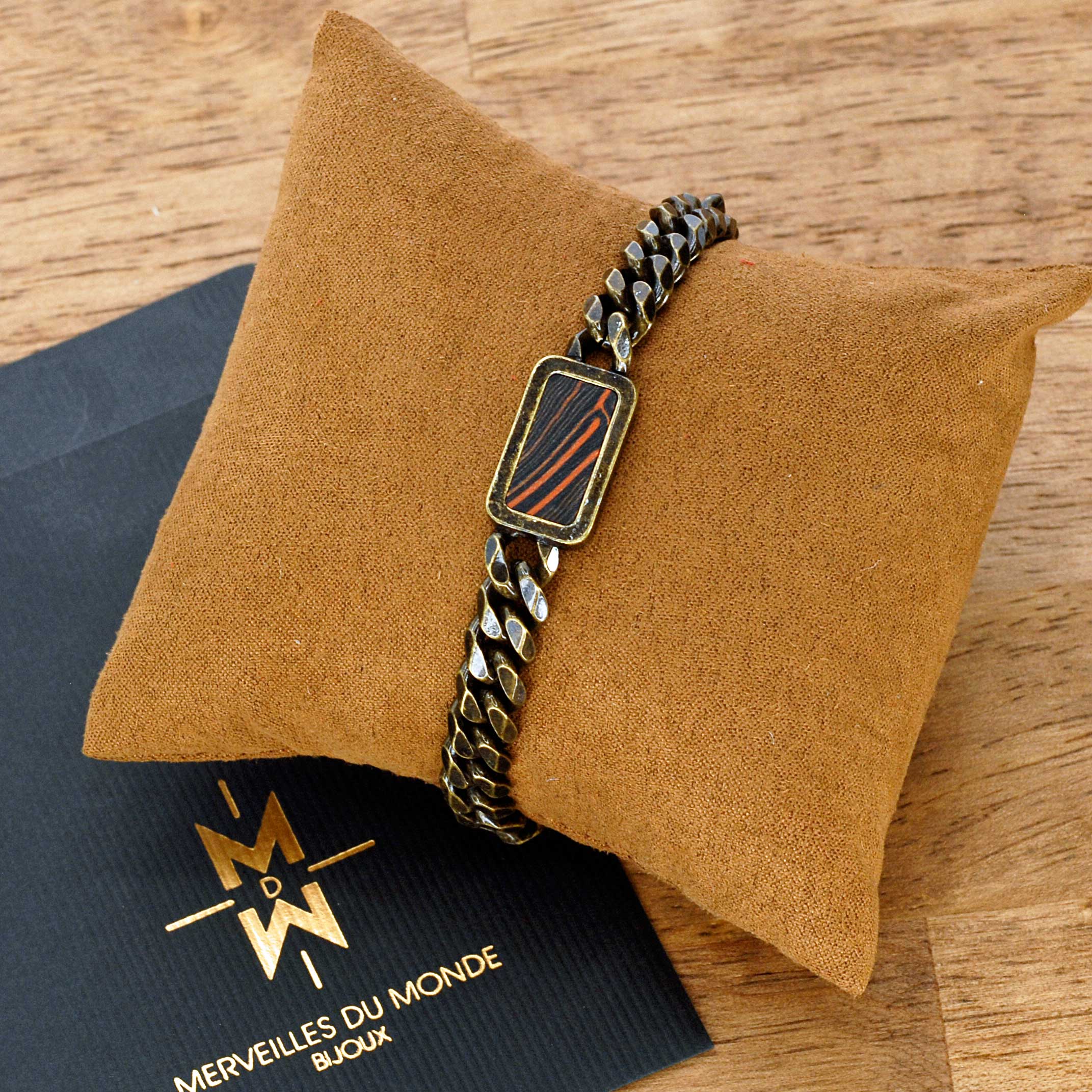 Merveilles du Monde - Wholesale Link & Chain Bracelet - Men's bracelet for FATHER'S DAY, ideal gift for dad1