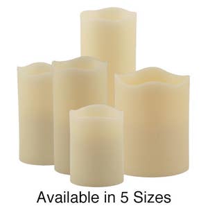 Flameless Candle Instructions Template: Wickless Candle Stickers