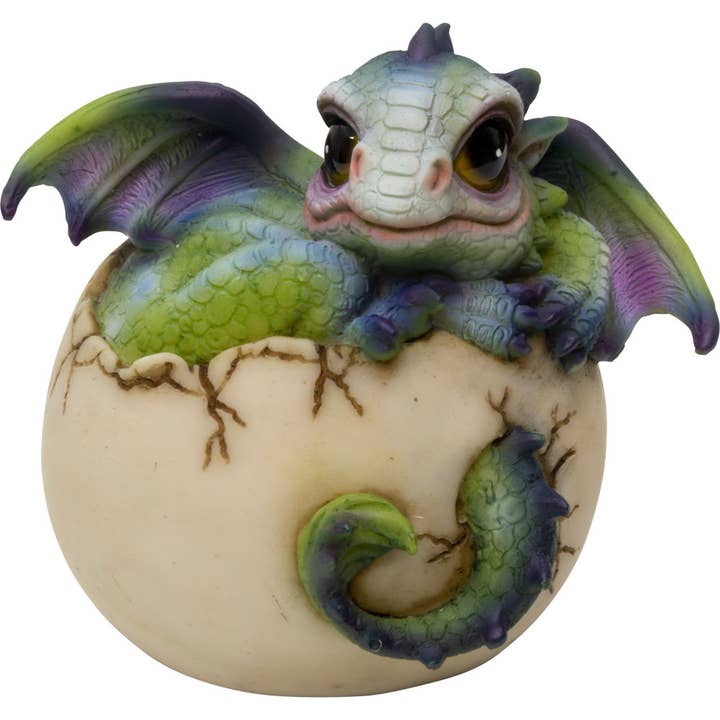 Polyresin Hatching Dragon Figurine - Chilling (Each) for wholesale by Kheops International