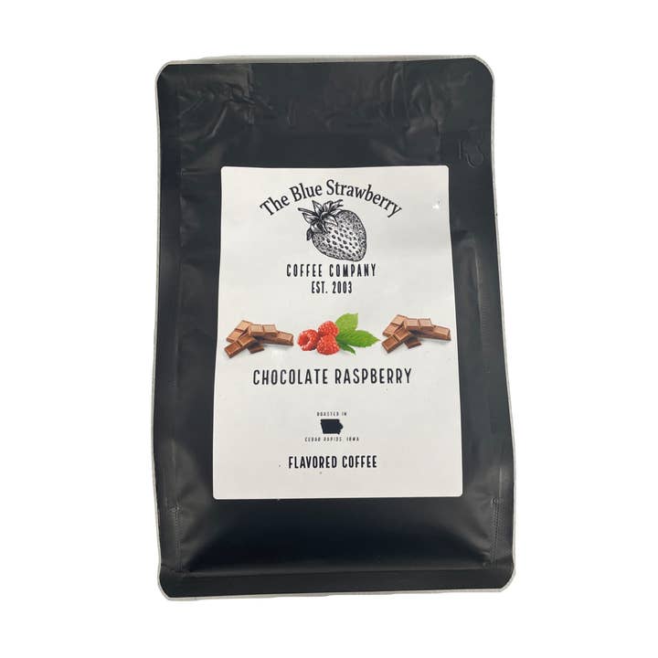 The Blue Strawberry Coffee Co - Wholesale Ground Coffee - Chocolate Raspberry (Flavored Coffee)