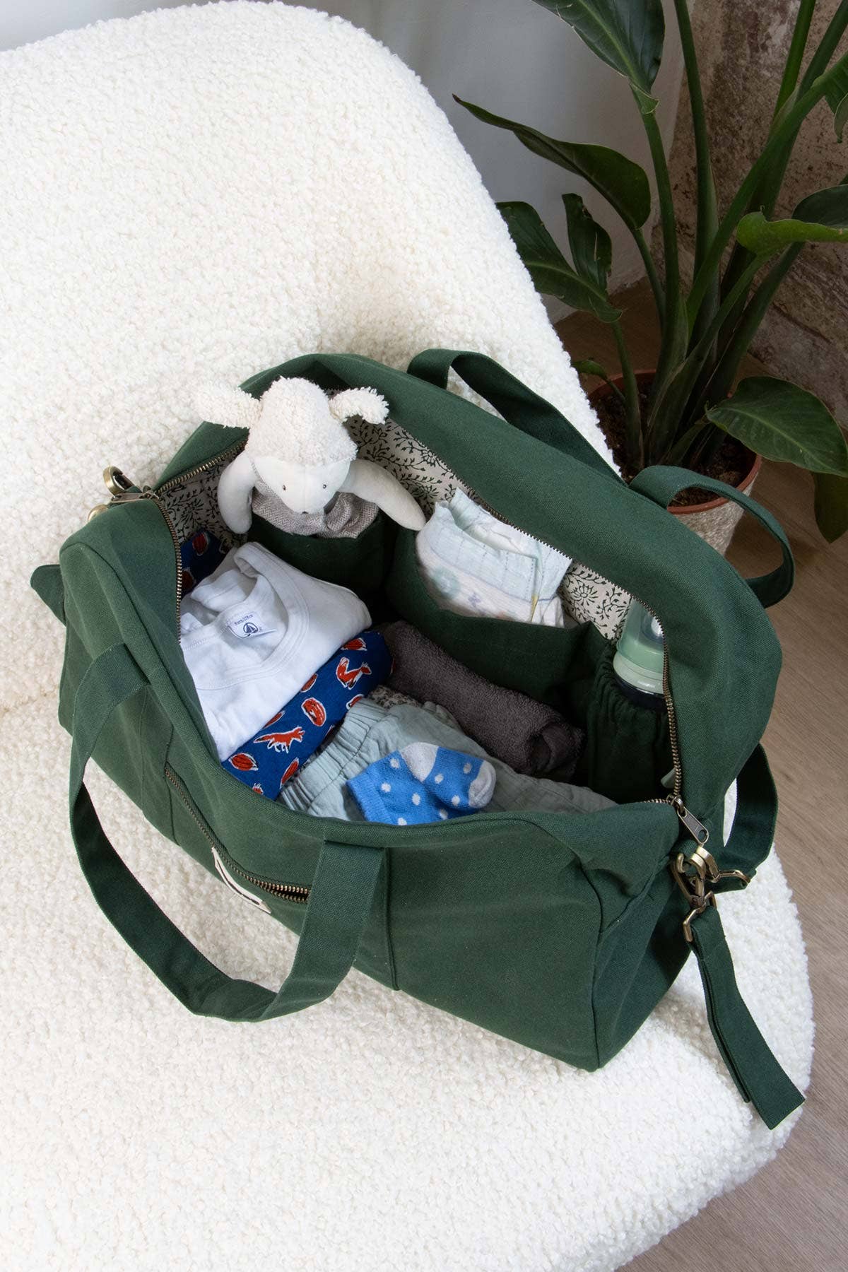 Hindbag - Wholesale Diaper Bag - Baby - Basile Fir Changing Bag