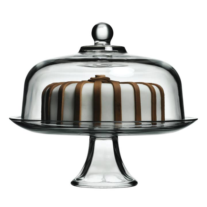 Anchor Hocking Anchor Presence 2-Piece Cake Stand, 13" for wholesale by Fox Run Brands