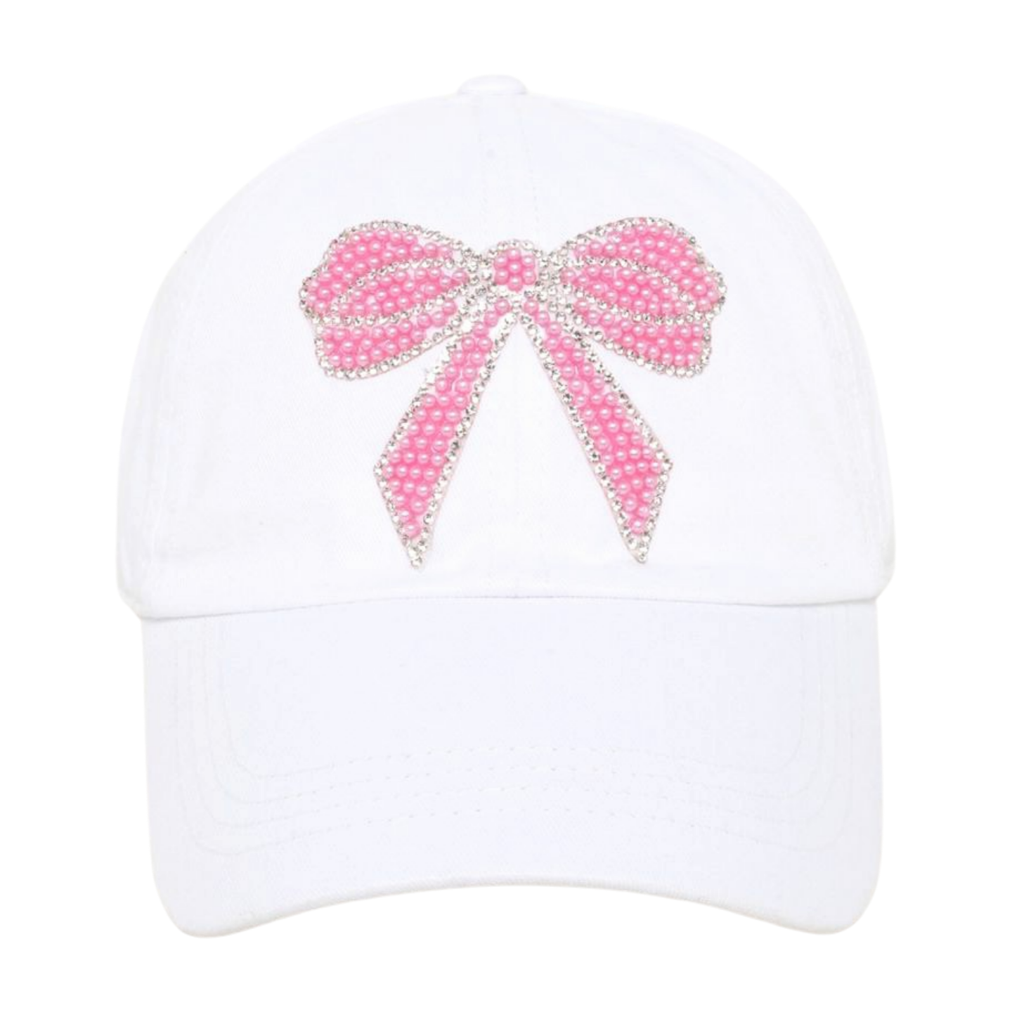 David And Young - Wholesale Baseball Cap - Women's - PEARLY PINK BOW DESIGNED BASEBALL CAP4