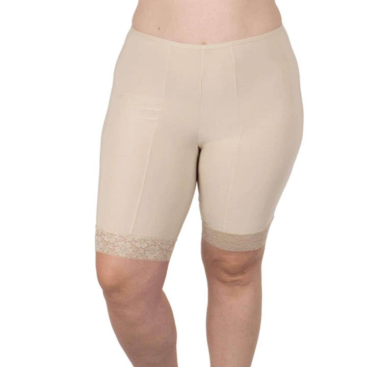 Fusion Cooling Slipshort 9" | Beige for wholesale by Undersummers by CarrieRae