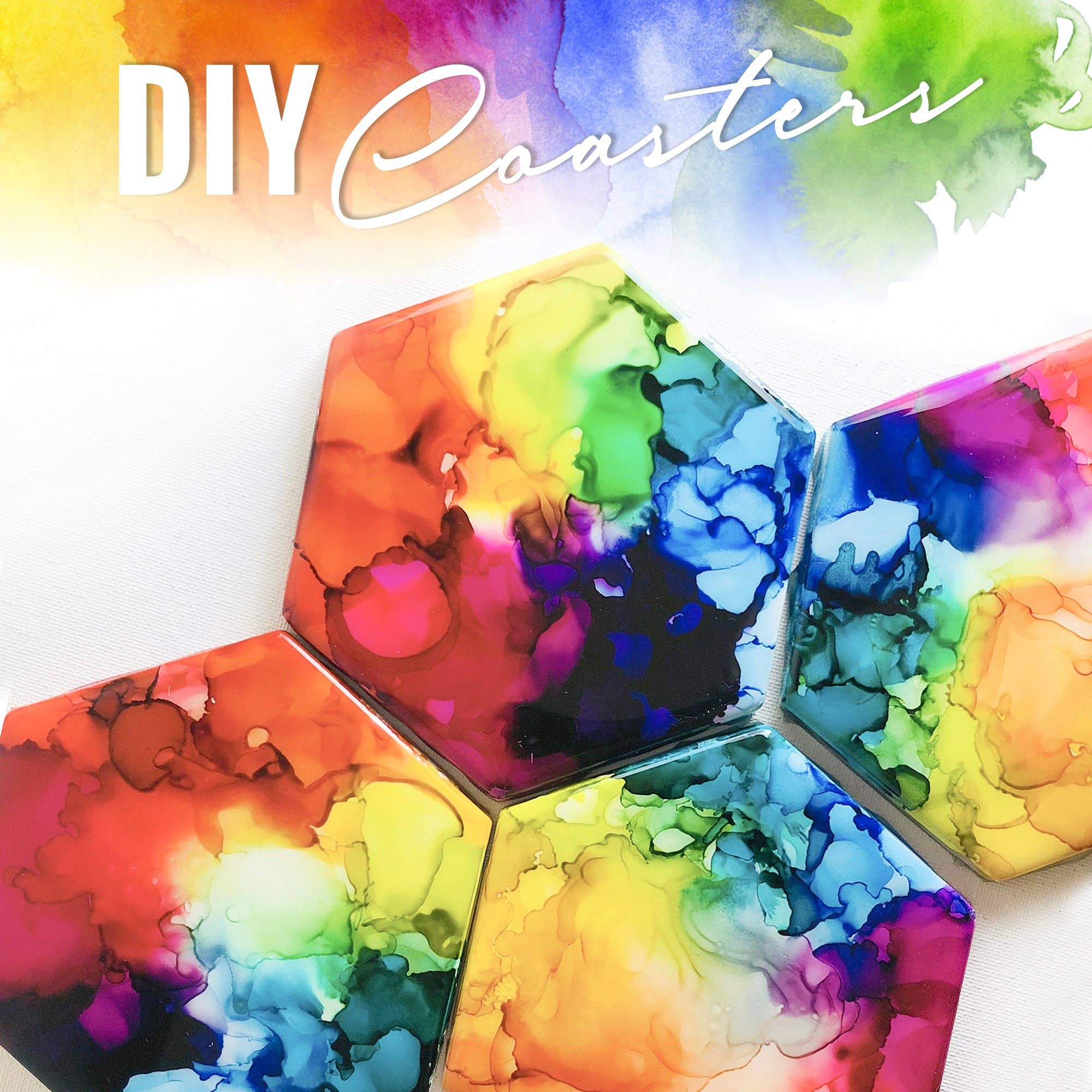 Pixiss - Vendita all'ingrosso Kit per lavoretti fai da te - PIXISS - Sottobicchieri esagonali in ceramica con retro in sughero, 126