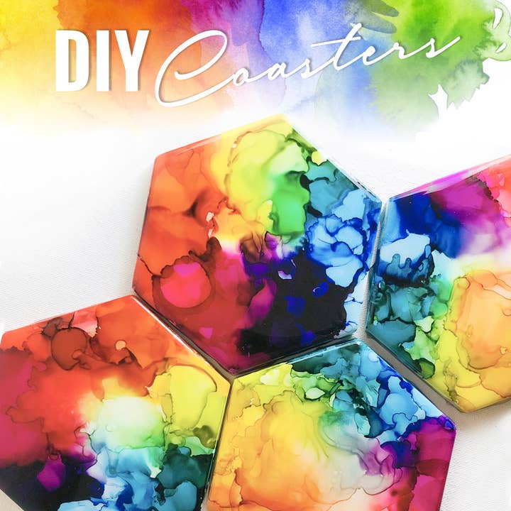 Pixiss - Vendita all'ingrosso Kit per lavoretti fai da te - PIXISS - Sottobicchieri esagonali in ceramica con retro in sughero, 126