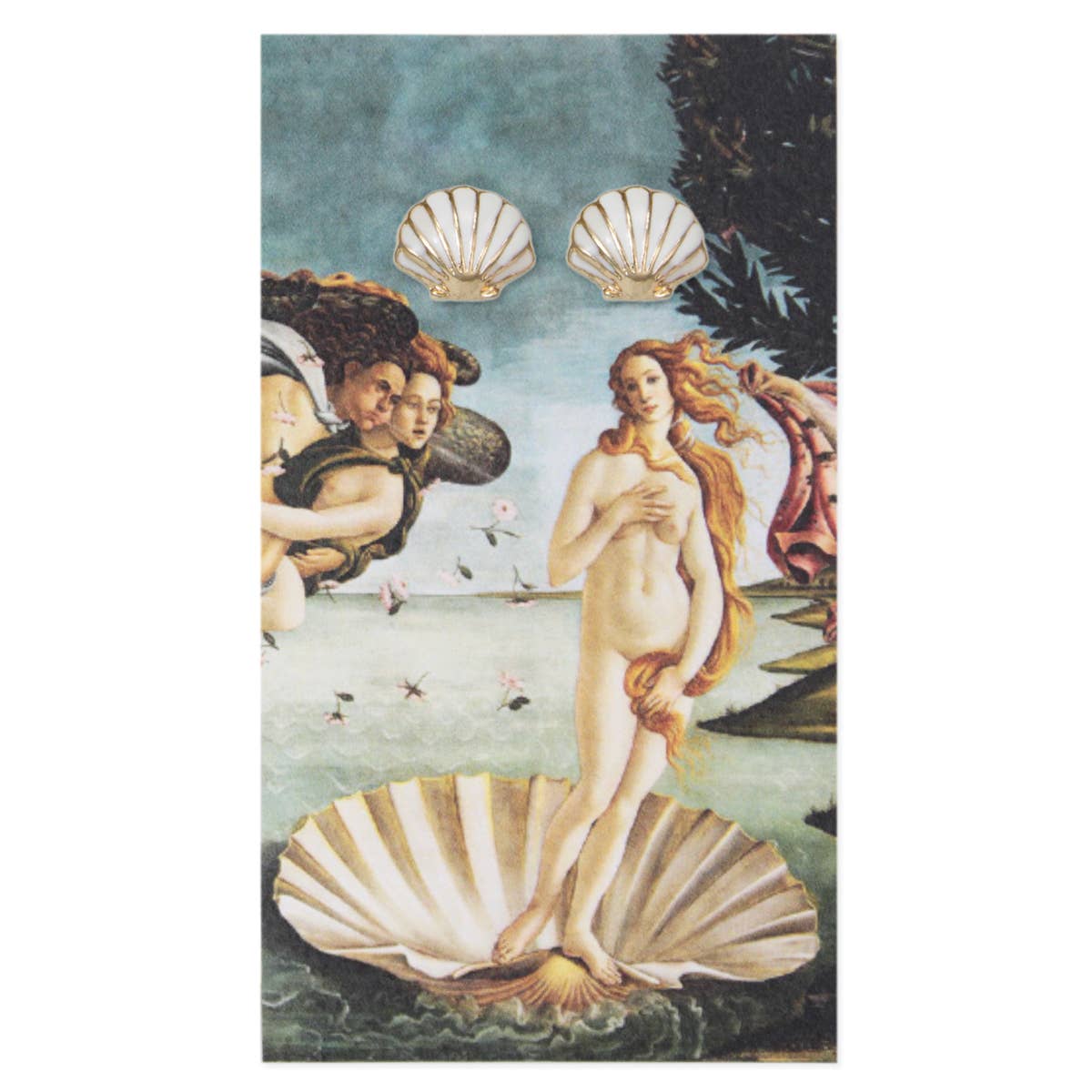 ZAD - Wholesale Stud/Post Earrings - Venus Fine Art Shell Post Earrings1