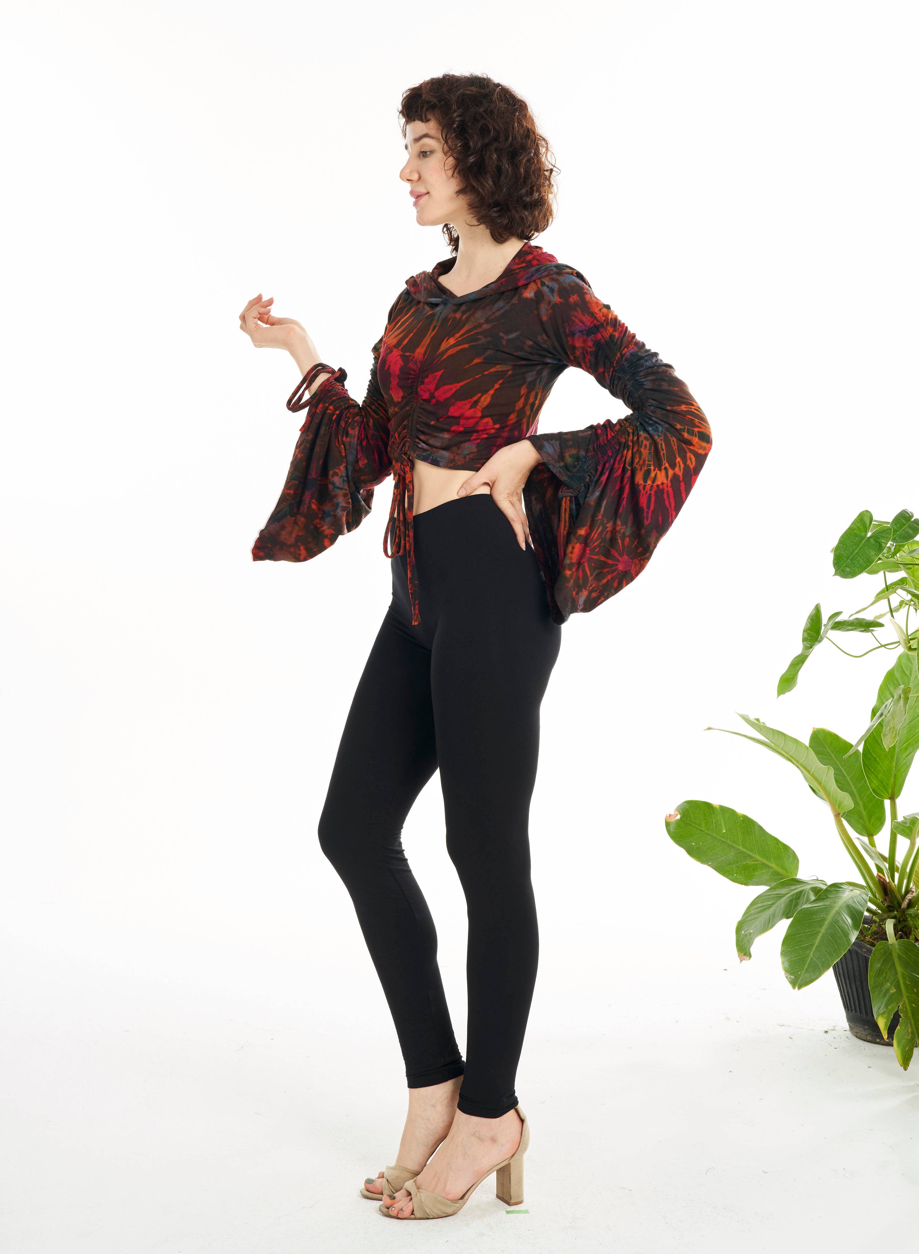 Kathmandu Imports - Wholesale Hoodie - Dames - Verkort Hoodie Top (TH-1793)11