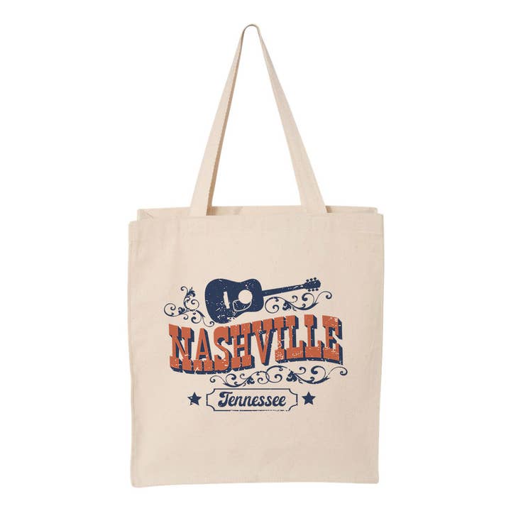 Lucky Luna Apparel - Wholesale Tote Bag - Women's - Vacation Nashville Tennessee Tote Bag