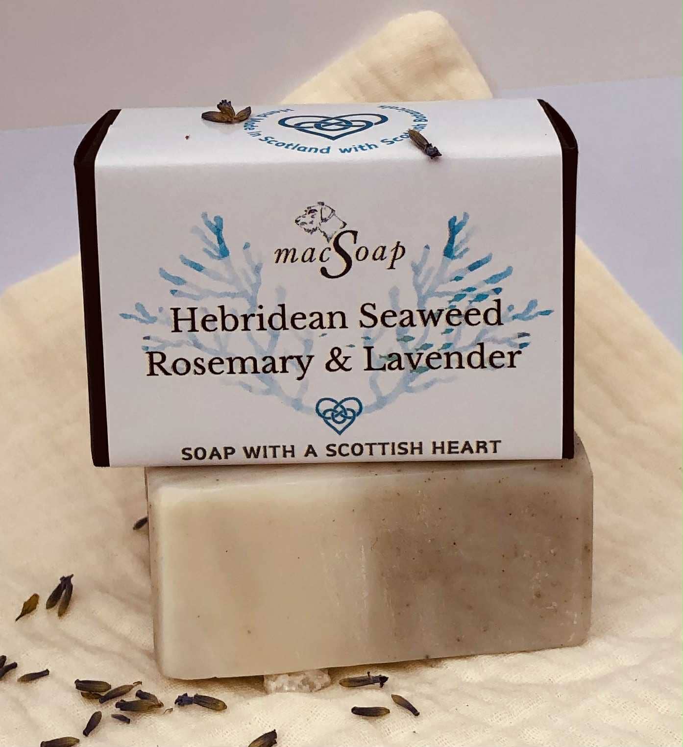 macSoap – wholesale Bar Soap – Hebridean Seaweed, Rosemary & Lavender. Scottish Soap1